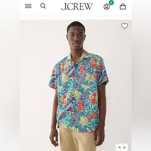 J. Crew XL Floral Printed Shirt